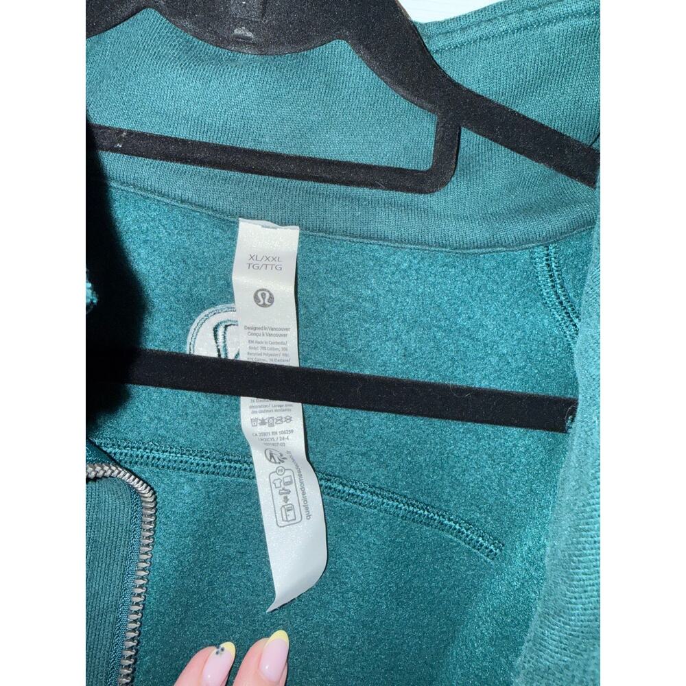 Lululemon green quarter zip sweater size xl/xxl - Picture 2 of 4